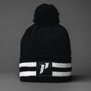 Crest Stripe POM Beanie